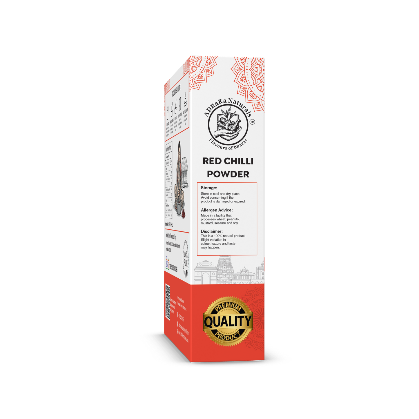 ADRaKa Naturals Guntur Spicy Red Chilli Powder – Bold Heat, No Artificial Colour