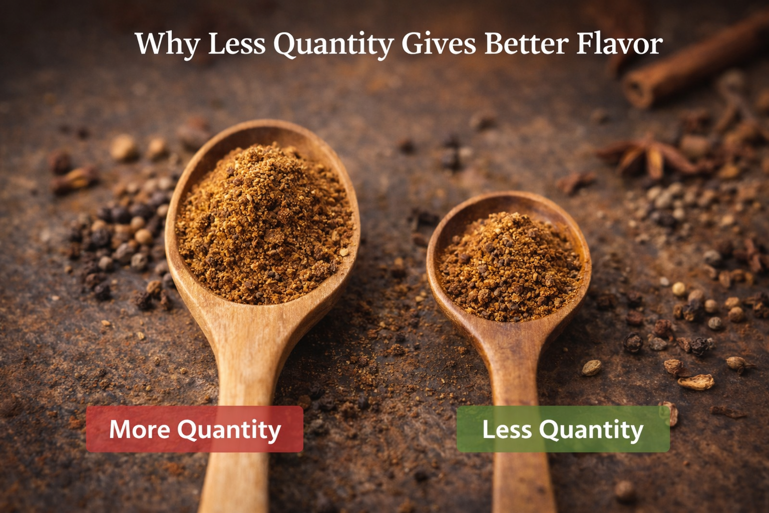 Why Less Quantity Gives Better Flavor – Adraka Naturals