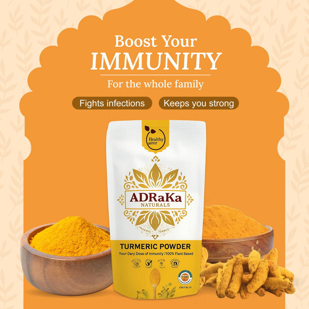 Lakadong Turmeric Powder – Up to 12% Curcumin (Immunity, Joint Health, Anti-Inflammation, Gut Health, Skin Care & Digestive Support)
