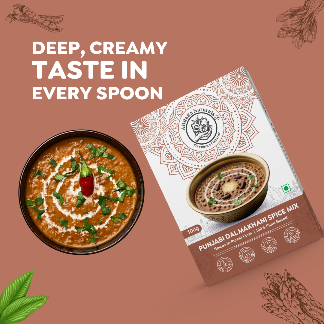 ADRaKa Naturals Punjabi Dal Makhni Spice Mix – Slow‑Cooked, Creamy Dal Made Easy