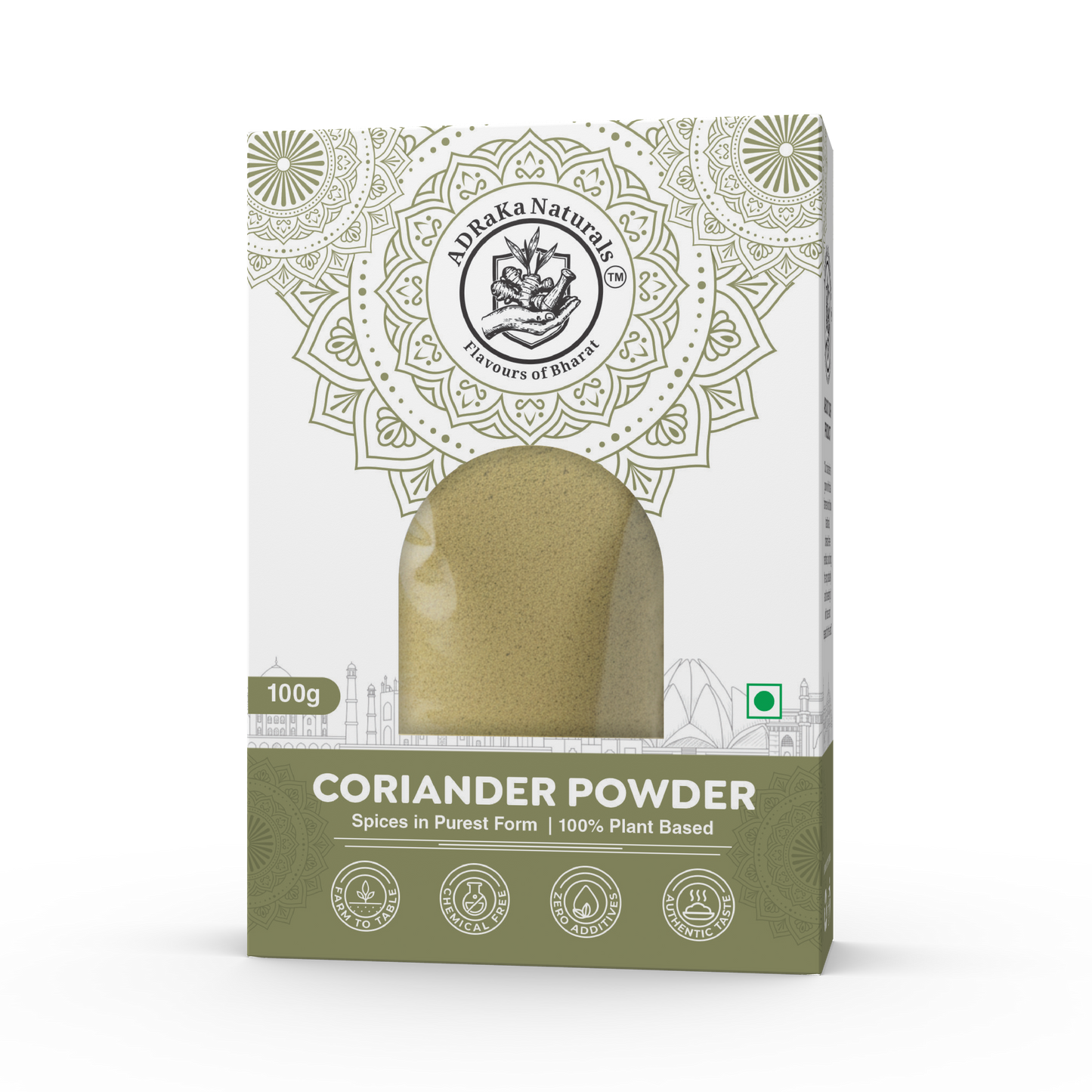 ADRaKa Naturals Coriander Powder – Clean, Aromatic Base For Everyday Cooking