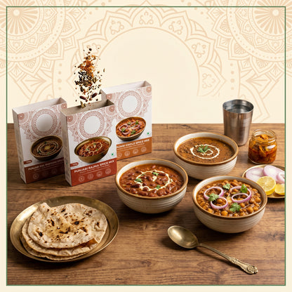 ADRaKa Naturals Punjabi Comfort Food Combo – Rajma, Chole & Dal Makhni In One Pack