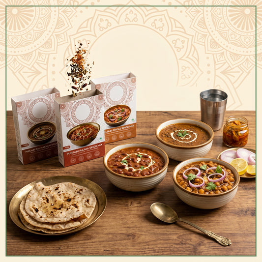 ADRaKa Naturals Punjabi Comfort Food Combo – Rajma, Chole & Dal Makhni In One Pack