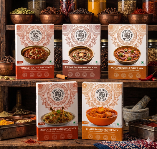 ADRaKa Naturals Royal North Indian Combo – 5 Masalas For Rich, Festive Gravies