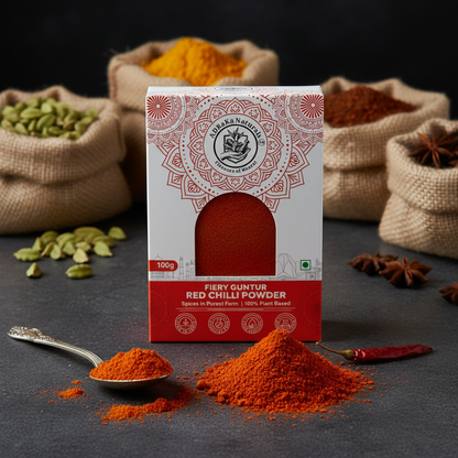ADRaKa Naturals Guntur Spicy Red Chilli Powder – Bold Heat, No Artificial Colour