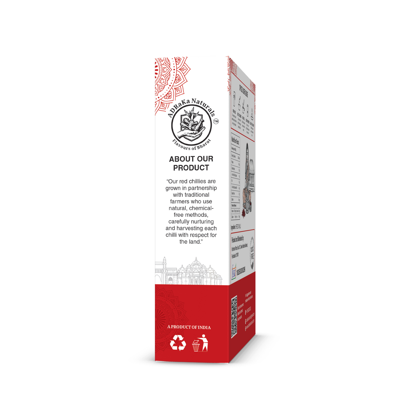 ADRaKa Naturals Kashmiri Red Chilli Powder – Vibrant Colour, Gentle Heat, No Added Colour