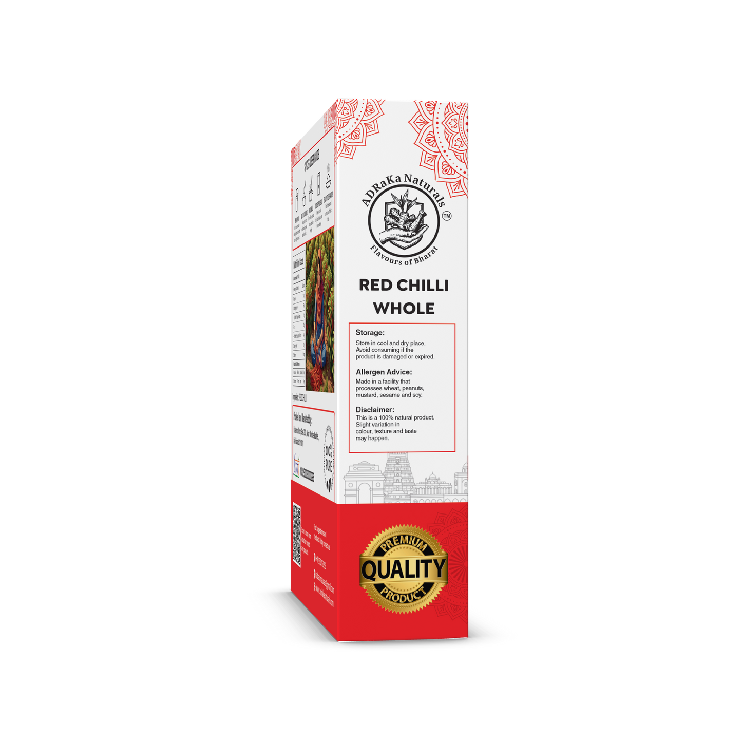 ADRaKa Naturals Kashmiri Red Chilli Powder – Vibrant Colour, Gentle Heat, No Added Colour
